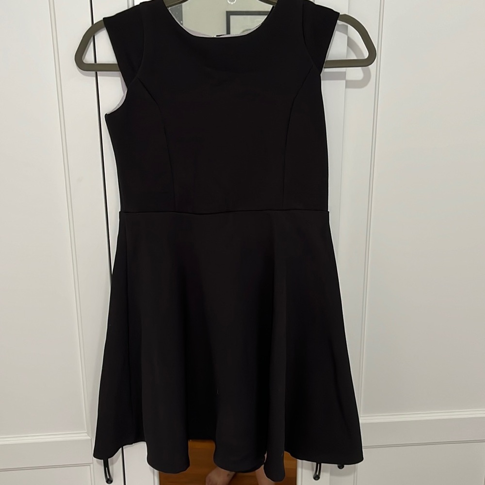 Girls size 12 black a-line/skater dress